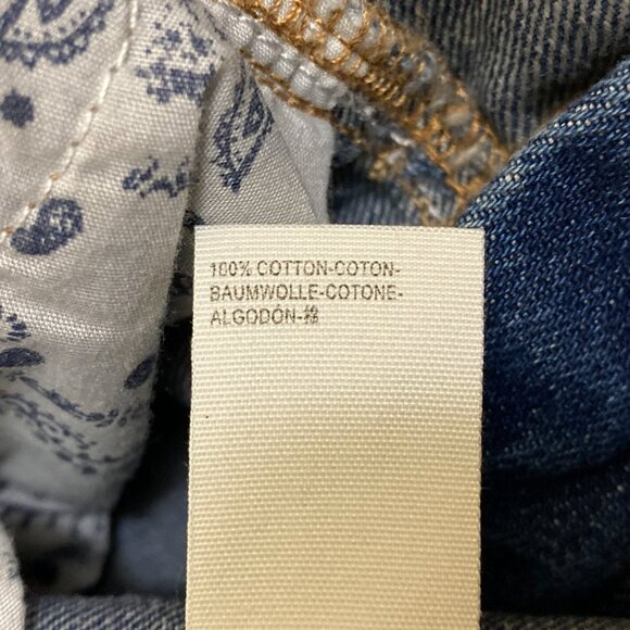 Free People We The Free Saratoga Blue Pleated Frayed Hem Distressed Denim Skirt - Picture 12 of 14